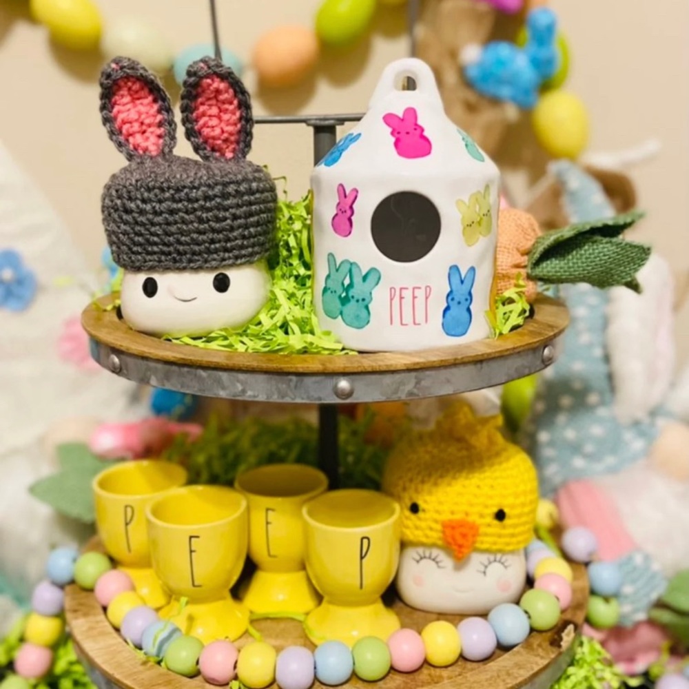 Mini Colorful Easter Peeps Birdhouse New